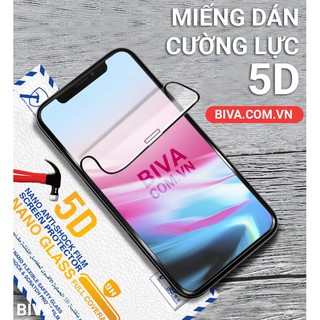 Dán màn hình  Cường Lực Full Màn 5D iPhone  ✓ Siêu Cứng ✓ Chống Xước ✓ Chống Nước ✓ Bảo Vệ Màn Hình Tuyệt Đối