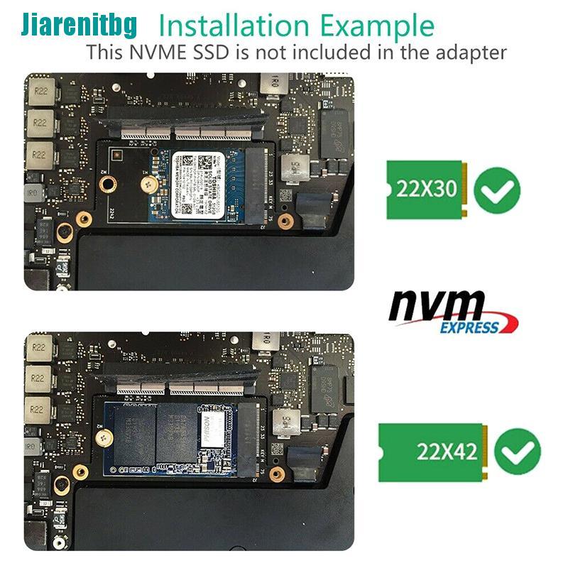 Card Chuyển Đổi Jiarentbg Nvme M.2 Ngff Ssd Cho 2016-2017 13 "Macbook Pro A1708 | BigBuy360 - bigbuy360.vn