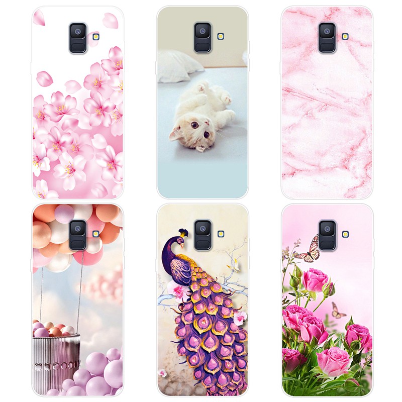 Ốp điện thoại xinh xắn cao cấp cho Samsung Galaxy A6 2018