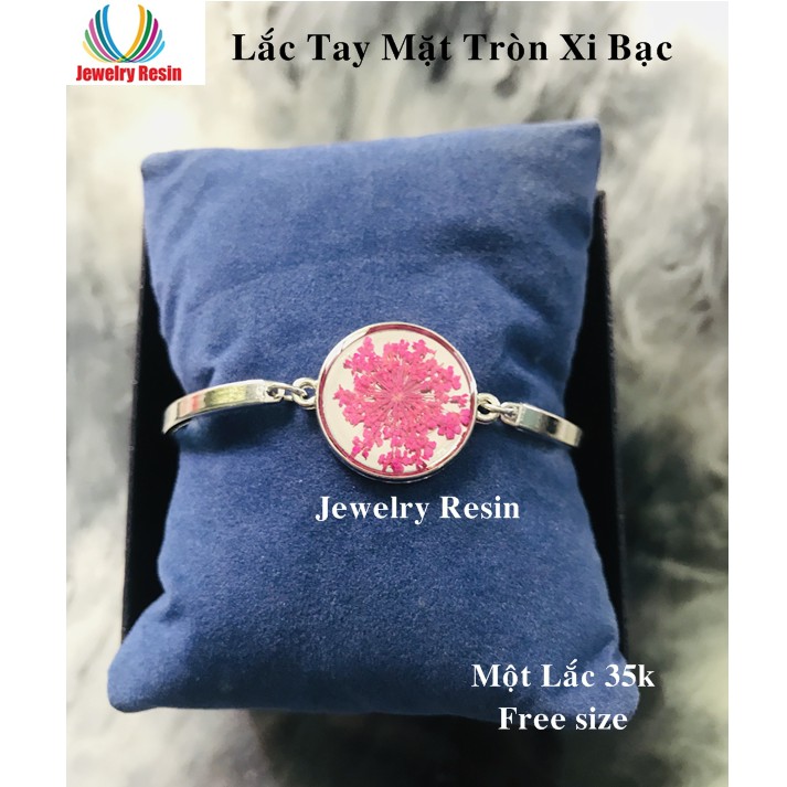 Lắc Tay Mặt  Tròn Xi Bạc
