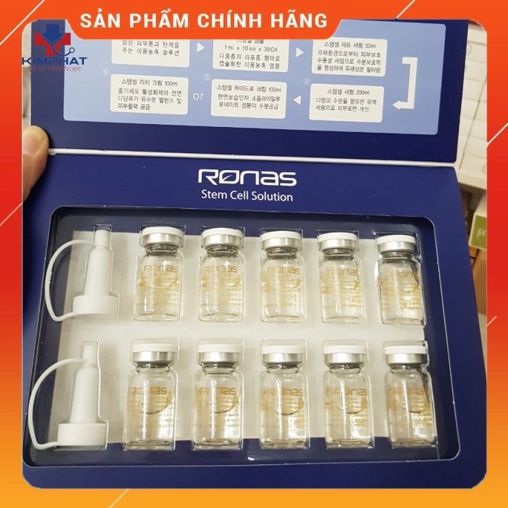 Tế Bào Gốc Ronas Tế Bào Gốc Trị Mụn, Nám, Sẹo, Làm Trắng Hàn Quốc 1 hộp