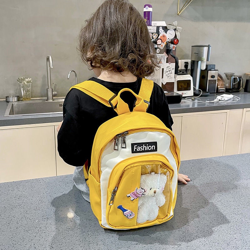 Balo Đi Học Vải canvas Họa Tiết Hoạt Hình Dễ Thương Cho Bé