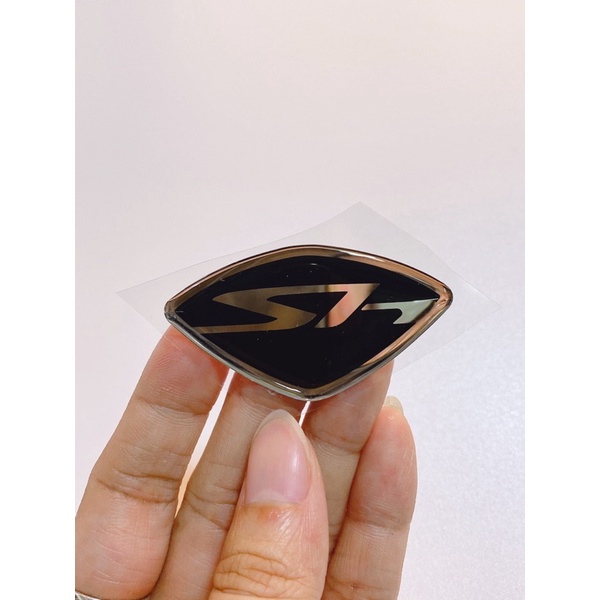 Tem mặt nạ Sh màu đen zin Honda, logo nạ trước SH màu đen