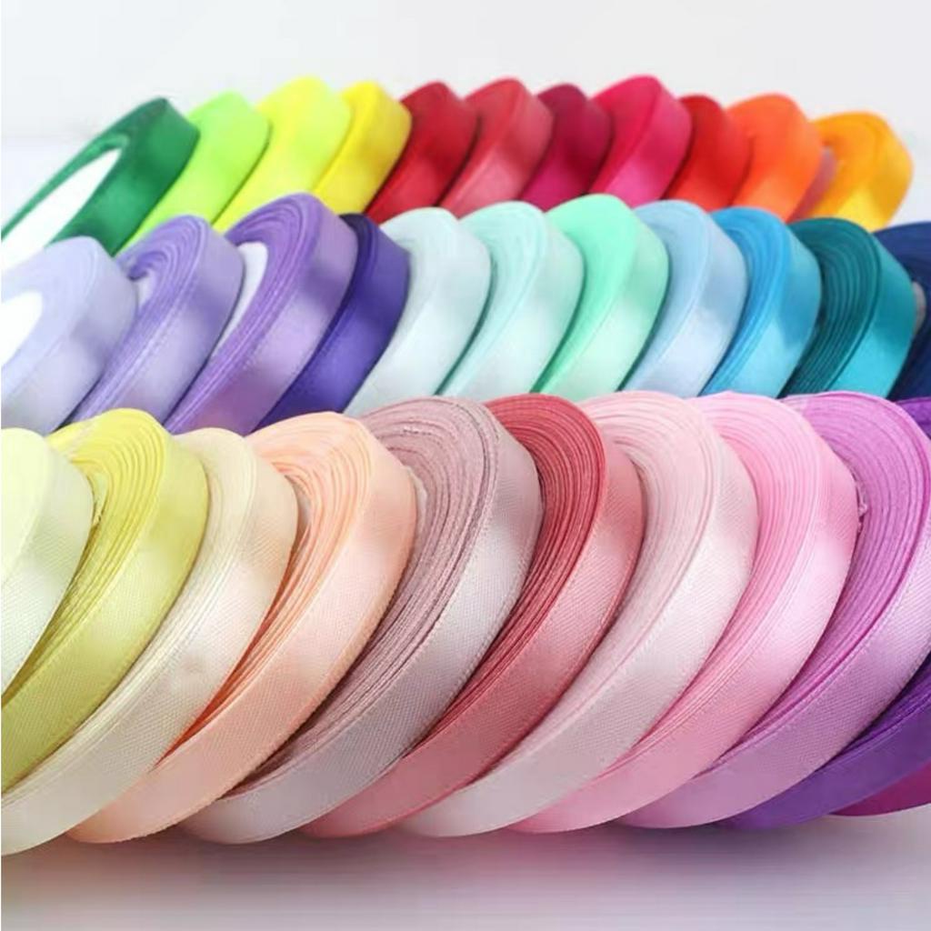 Ruy băng vải lụa 1cm cuộn dài 22m