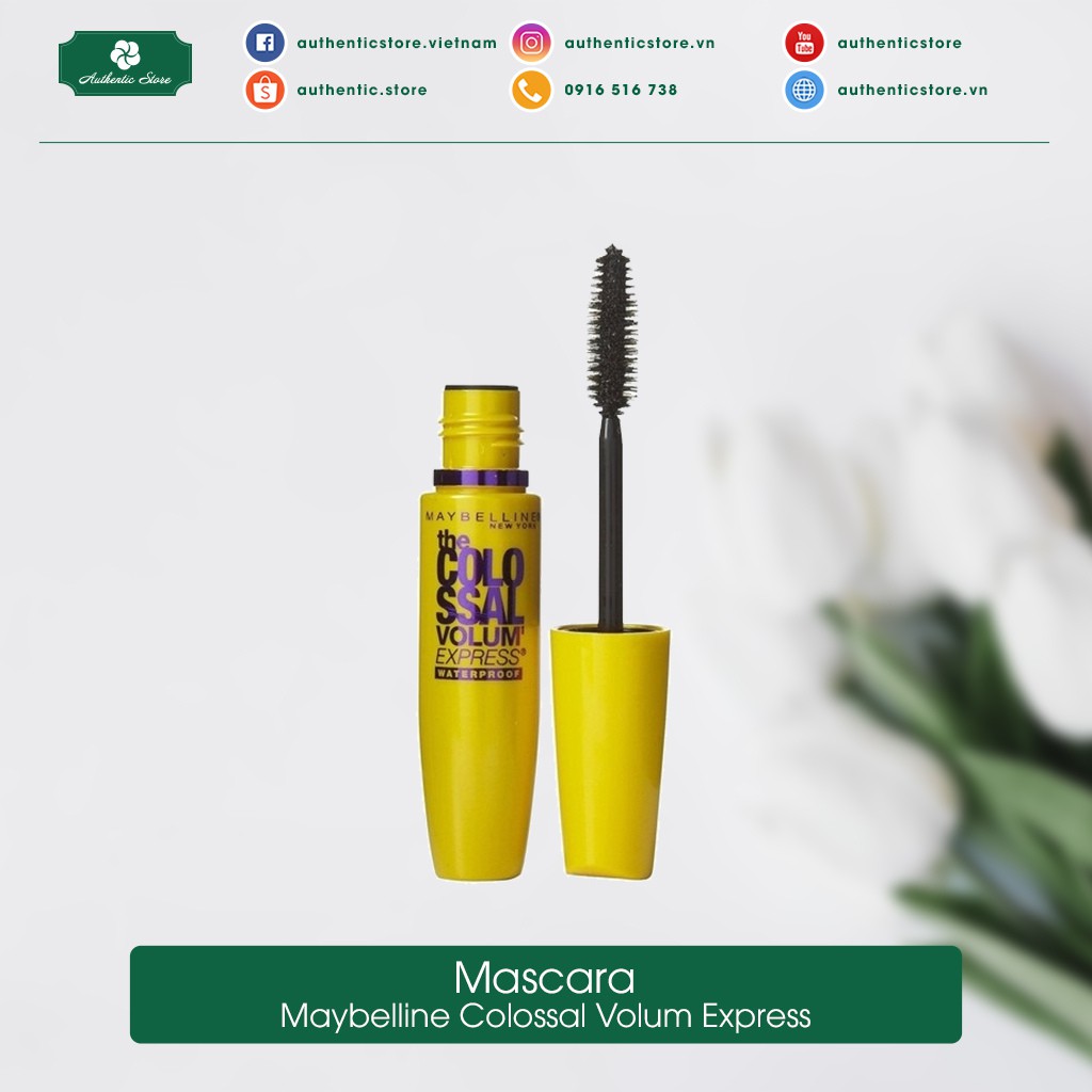 Chuốt mi Mascara Maybelline làm dày cong mi