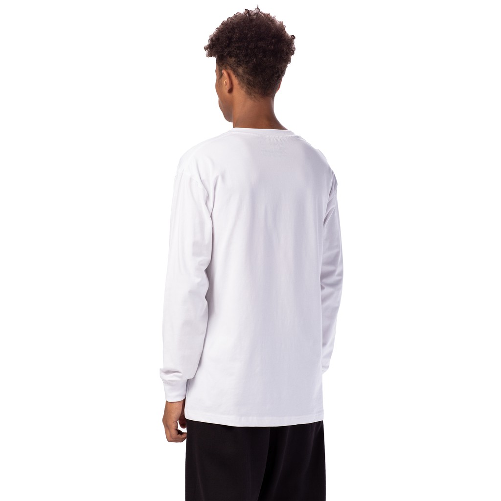 5THEWAY Áo Thun Tay Dài Trắng Logo Đen 5TW/RTW Traditional Fit Tee