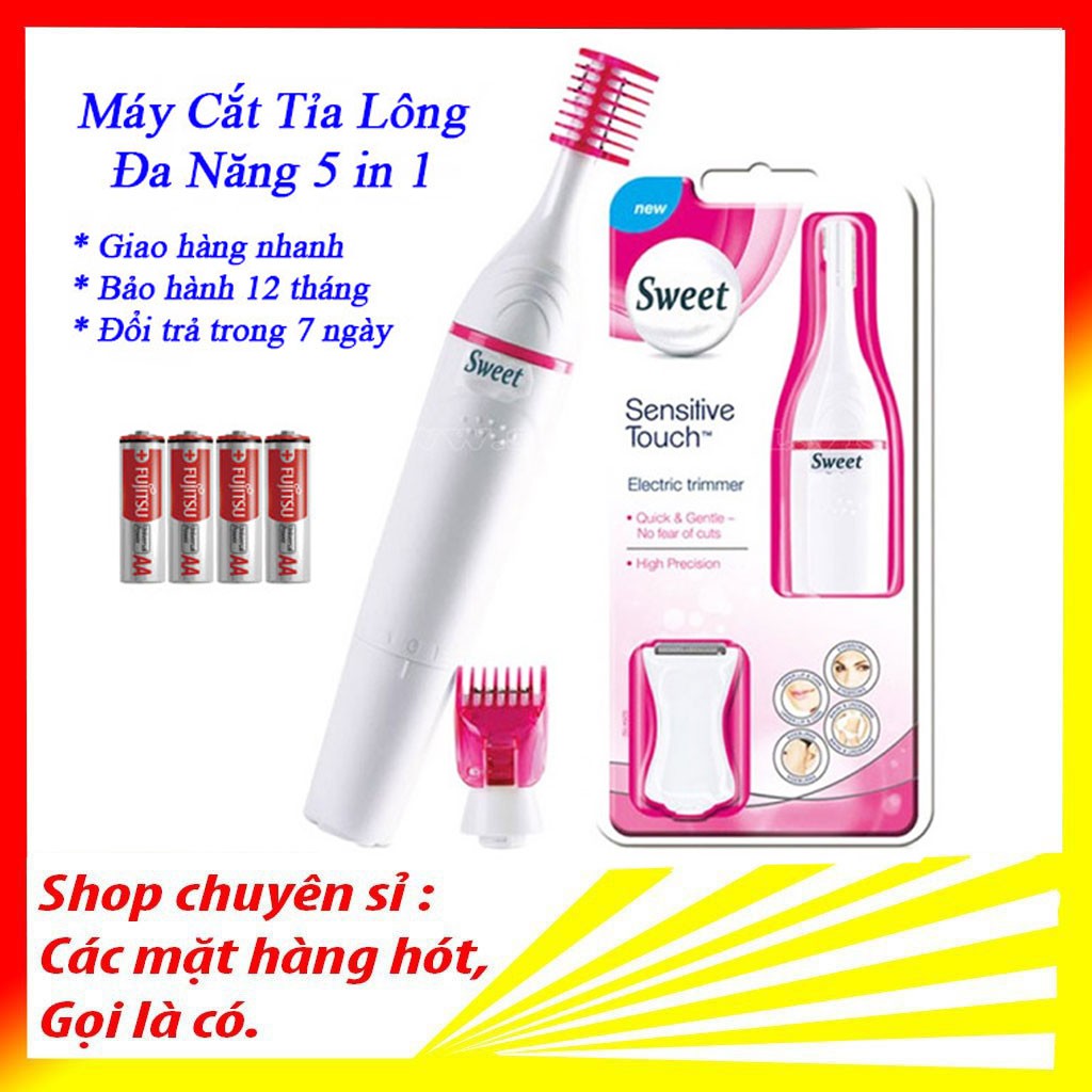 Máy tỉa chân mày/ lông vùng cánh tay chân/ vùng kín/ tóc không gây đau rát dễ dàng sử dụng