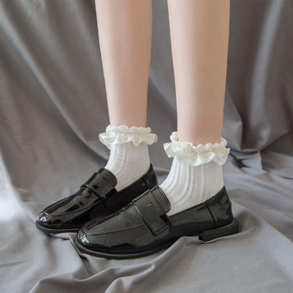 BACK2LIFE Vớ Nữ Phối Ren Đính Nơ Phong Cách Lolita Dễ Thương