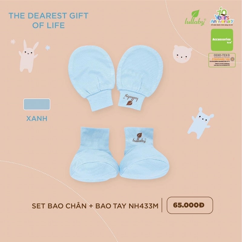 Set bao tay, bao chân Lullaby NH433M