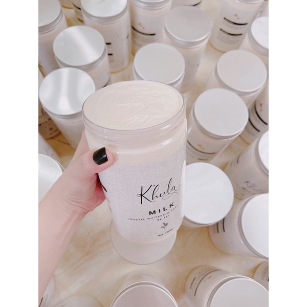 [5 Hũ 1000gr] Kem dưỡng trắng da body K'HULA MILK, không bết rít, không lộ vân kem, hàng chính hãng