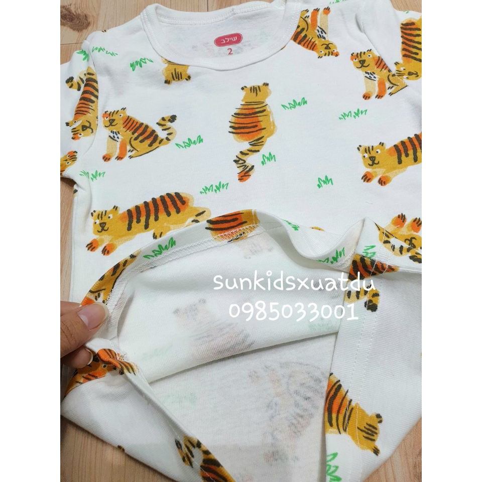 Bộ cotton nhiều chú hổ