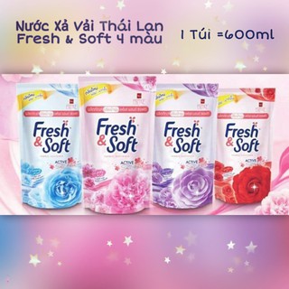 Nước xả vải fresh&soft thái lan 600ml/ túi