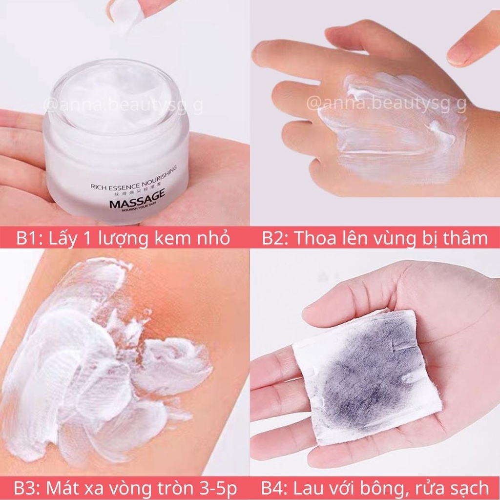 Kem làm sáng da giảm mờ thâm đầu gối, khuỷu tay, nách Pibamy nội địa Trung
