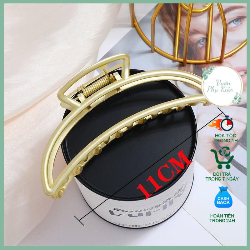 Kẹp tóc càng cua kim loại Cặp tóc nhựa đính hạt ngọc nhân tạo Hàn Quốc mẫu Hot