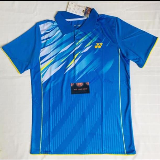 🐒 Áo cầu lông Victor xanh phối vàng < size Nam + size Nữ > ⚾️