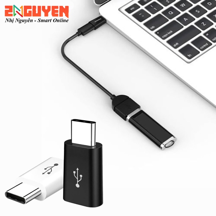 Đầu Chuyển Đổi Và Truyền Dữ Liệu Cổng Cắm Micro USB Sang Đầu Cắm USB 3.1 Type-C - Cáp OTG