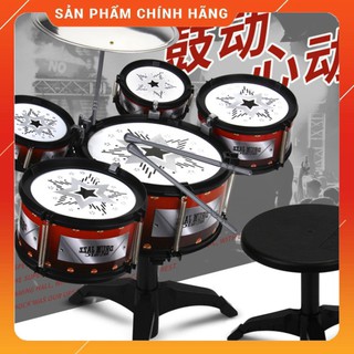 [Mã TOYDEC hoàn 20K xu đơn 50K] Bộ Đồ Chơi Âm Nhạc 10 Nhạc Cụ Đánh Trống Cho Bé ( TẶNG KÈM GHẾ NGỒI )