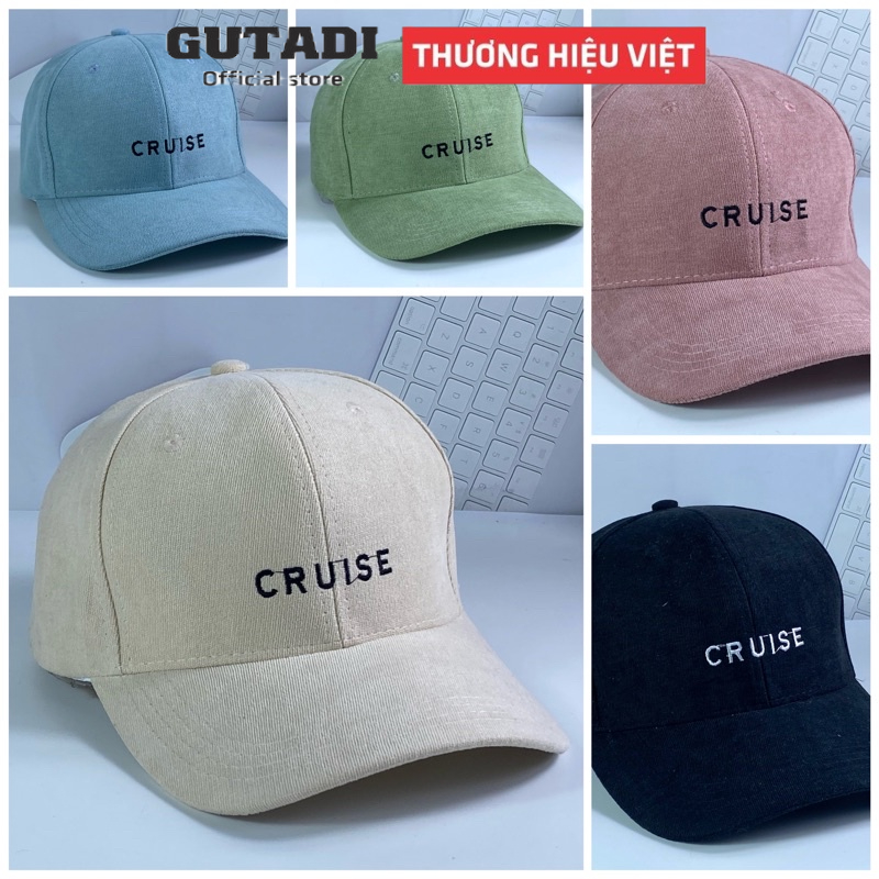 Mũ Lưỡi Trai nam nữ Nón Lưỡi Trai Cruise Phong Cách Nón Kết Form Mềm Vải Cotton