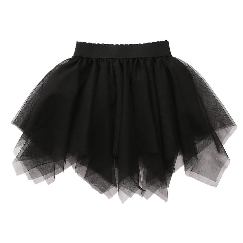 Chân Váy Lưới Tà Ngắn Phong Cách Phương Tây Mới Dành Cho Bé Gái