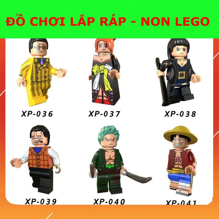 Minifigures One Piec Các Mẫu Nhân Vật Borsalino Nami Robin Crocodile Zoro Luffy - Mini Đảo Hải Tặc XP036-XP041