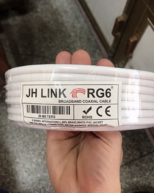 DÂY CÁP TRUYỀN HÌNH RG6 20m