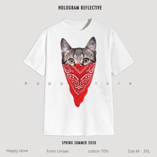 Áo Thun Nam Mèo Bịt Mặt Hot