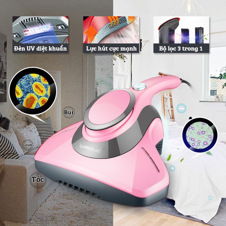 Bộ Lọc Máy Hút Bụi Đệm Giường Khử Khuẩn Tia UV Yangzi - Lavita
