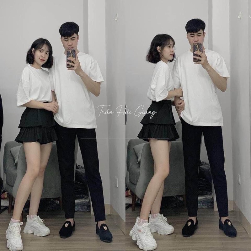 Áo Thun Trơn Tay Lỡ Dáng Rộng Unisex Nam Nữ Unisex- Áo phông Đôi Trơn Ulzzang