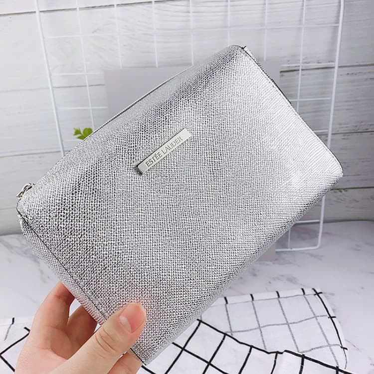 Túi mỹ phẩm Estee Lader Re Nutriv Bạc