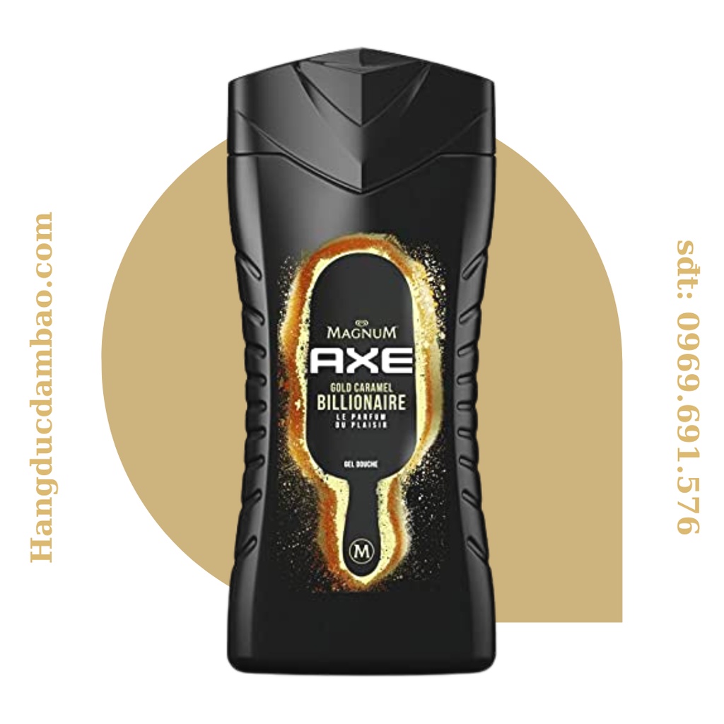 Sữa tắm nam AXE Gold Caramel Billionaire hương Caramel quyến rũ, 250ml