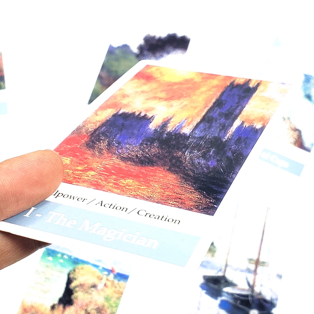 [Size Gốc] Bộ bài Claude Monet Impresionism Art Tarot G2