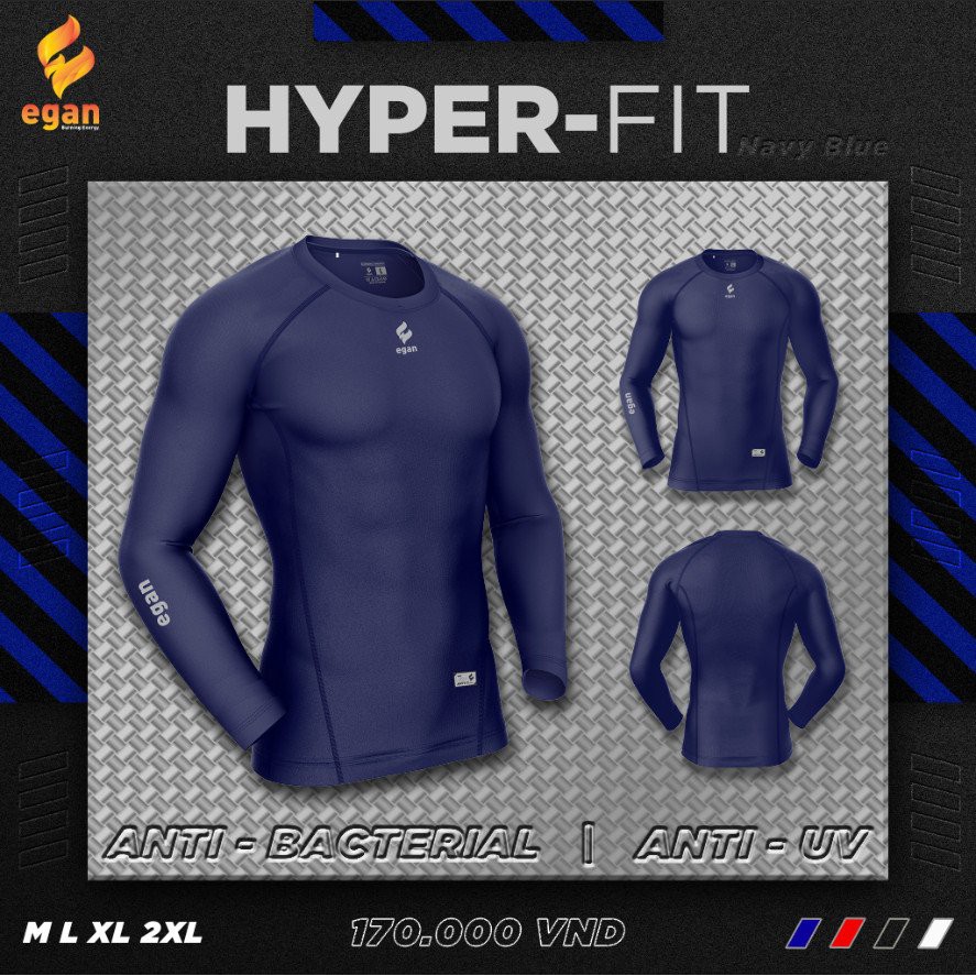 Áo Body Thể Thao Tay Dài Hyper-Fit Chống Tia UV