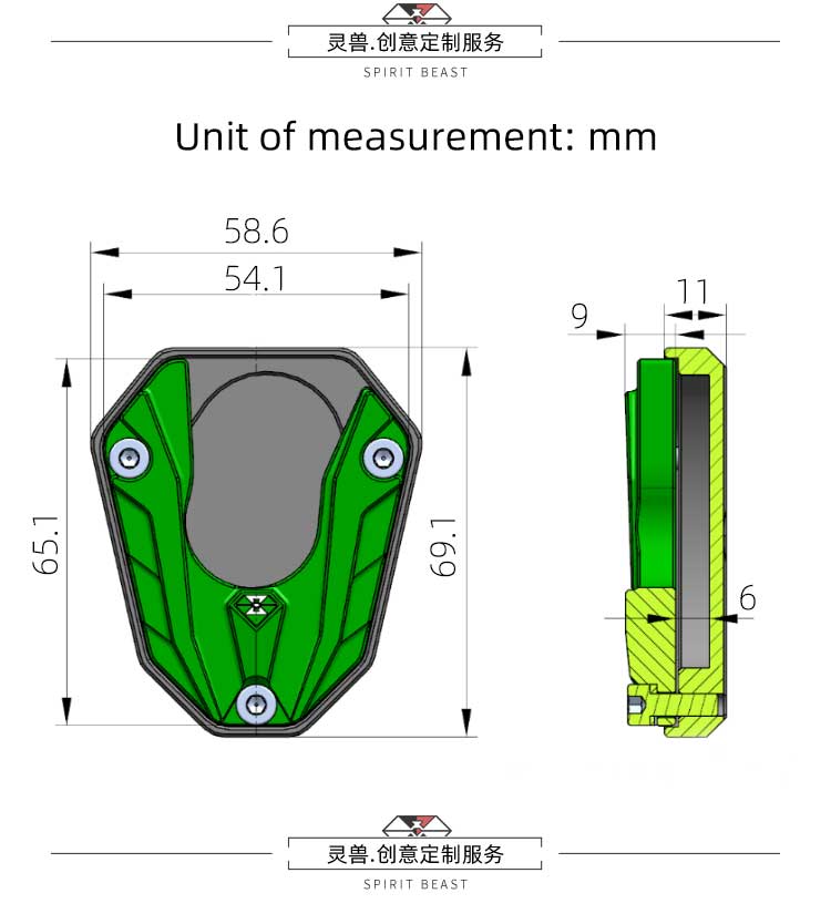 Tấm Đệm Bảo Vệ Bàn Chân Xe Mô Tô L20 Ninja 650 250 Er6N / Z1000 Tiện Dụng