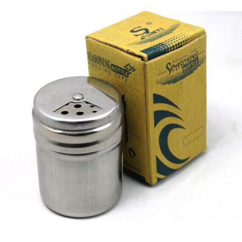 Hủ Đựng Tăm, Tiêu, Gia Vị Inox