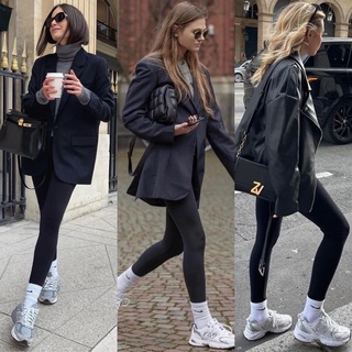 LEGGING TRƠN ĐEN - quần ôm trơn