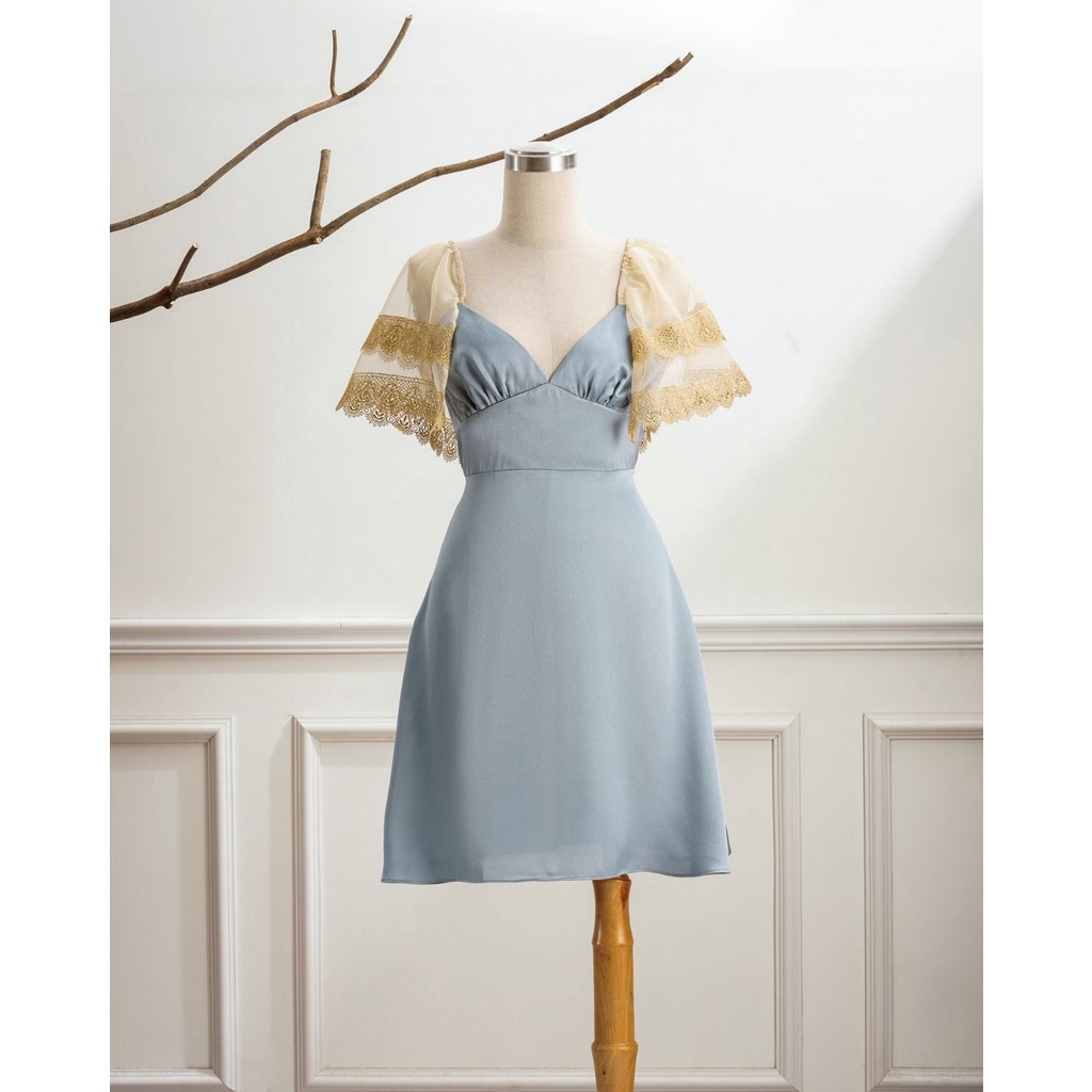 Váy ngủ lụa cánh tiên-váy ngủ Francessa Dress - Achelois