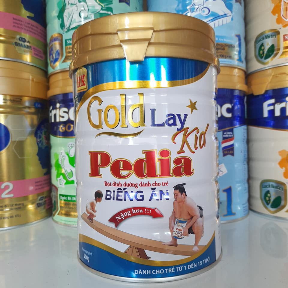 SỮA DÀNH CHO TRẺ BIẾNG ĂN CHẬM TĂNG CÂN GOLDLAY PEDIA LON 900G