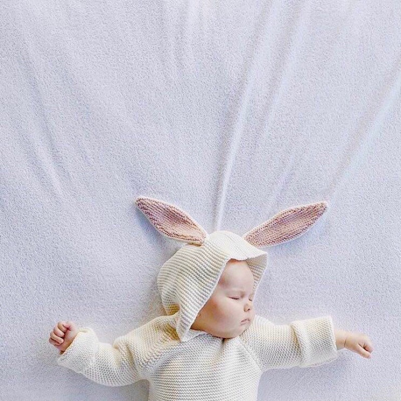 Áo len tai thỏ GAP cho bé trai/ bé gái