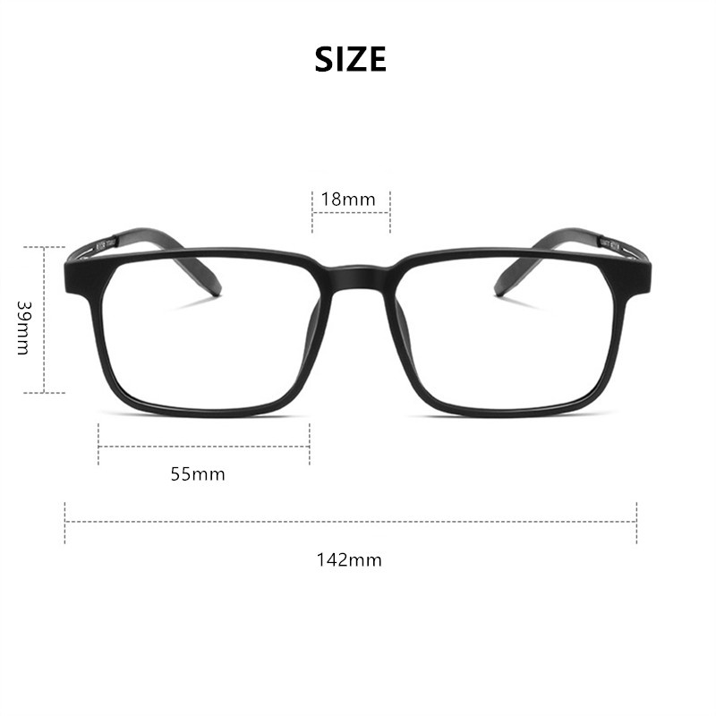 Kính Mát Gọng Vuông Chất Liệu Titan Nguyên Chất Phong Cách Vintage Cho Nam