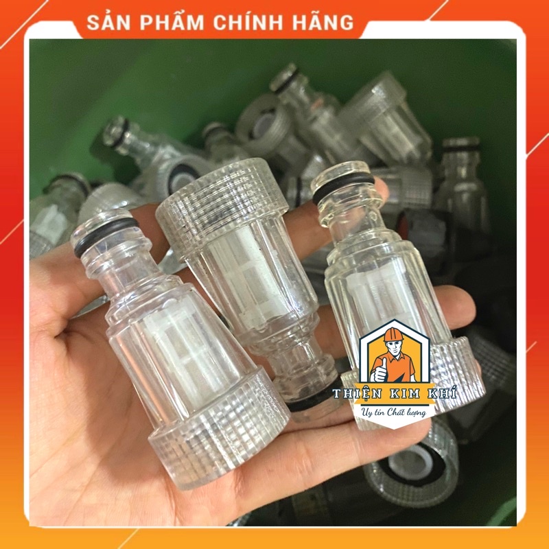 Cút nhựa lọc nối nhanh đầu hút nước máy xịt rửa xe-Phụ kiện máy xịt rửa cao áp gia đình