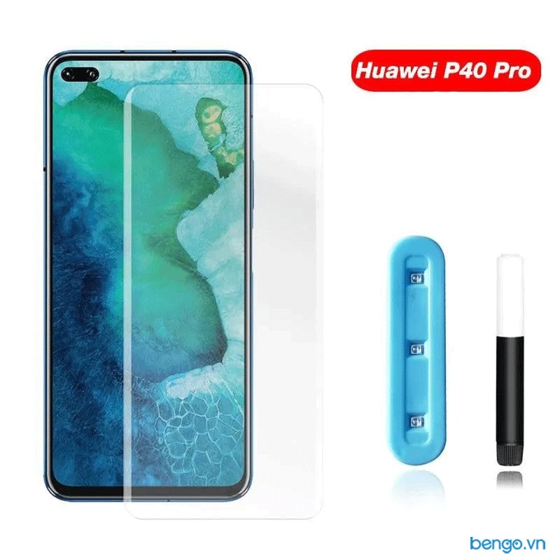 Dán màn hình cường lực cho Huawei P40 Pro 3D full keo UV