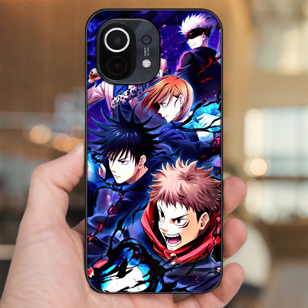 Ốp lưng Xiaomi Mi 11 viền đen in hình Yuji Jujutsu Kaisen