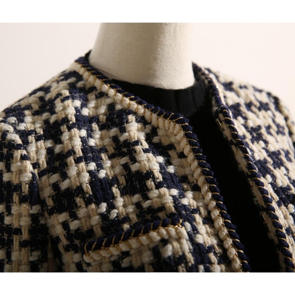 Áo khoác Tweed dáng ôm thời trang thu đông dành cho nữ 2021 | BigBuy360 - bigbuy360.vn