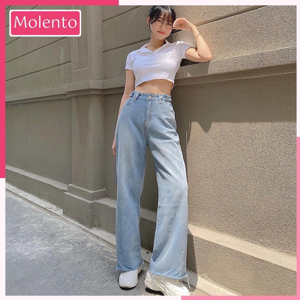 Áo Croptop Nữ Tay Ngắn Phông Cổ Bẻ Sơ Mi Polo Thun Cotton Crt Kiểu Ôm Body Ulzzang Phong Cách Hàn Quốc Molento M16