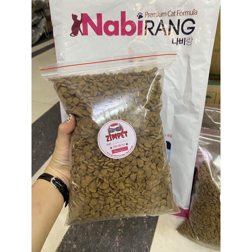 Thức ăn hạt cho mèo Nabirang gói 1kg - Xuất xứ Hàn Quốc