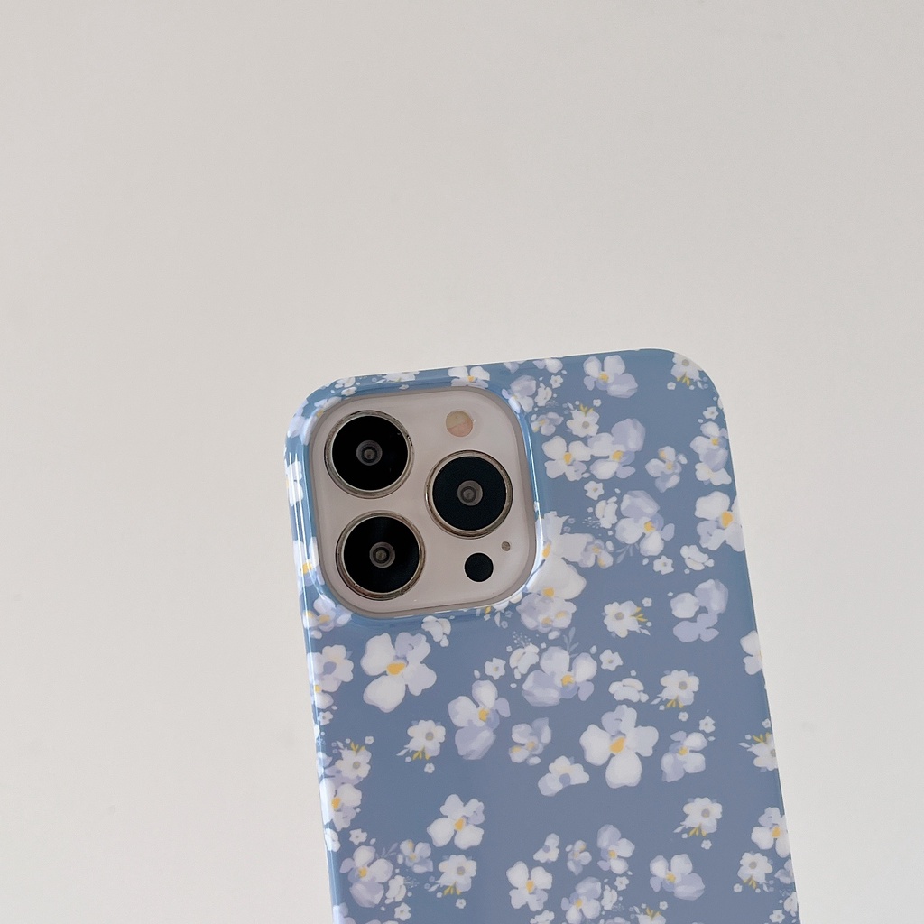 Ốp Điện Thoại Cứng Chống Sốc Chống Bụi Họa Tiết Hoa Nhỏ Cho iPhone 13 11 12 Pro Max XS Max XR x 7 + 8 plus 13 promax