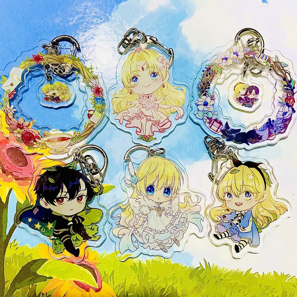 Móc khóa MỘT NGÀY NỌ TÔI BỖNG TRỞ THÀNH CÔNG CHÚA manhua anime chibi