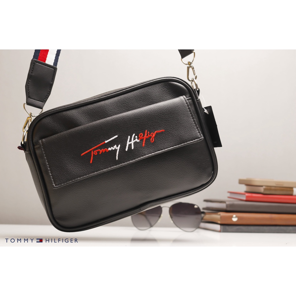 Túi đeo chéo unisex 2 ngăn, quai đeo bản rộng, chất liệu da si cao cấp 9801