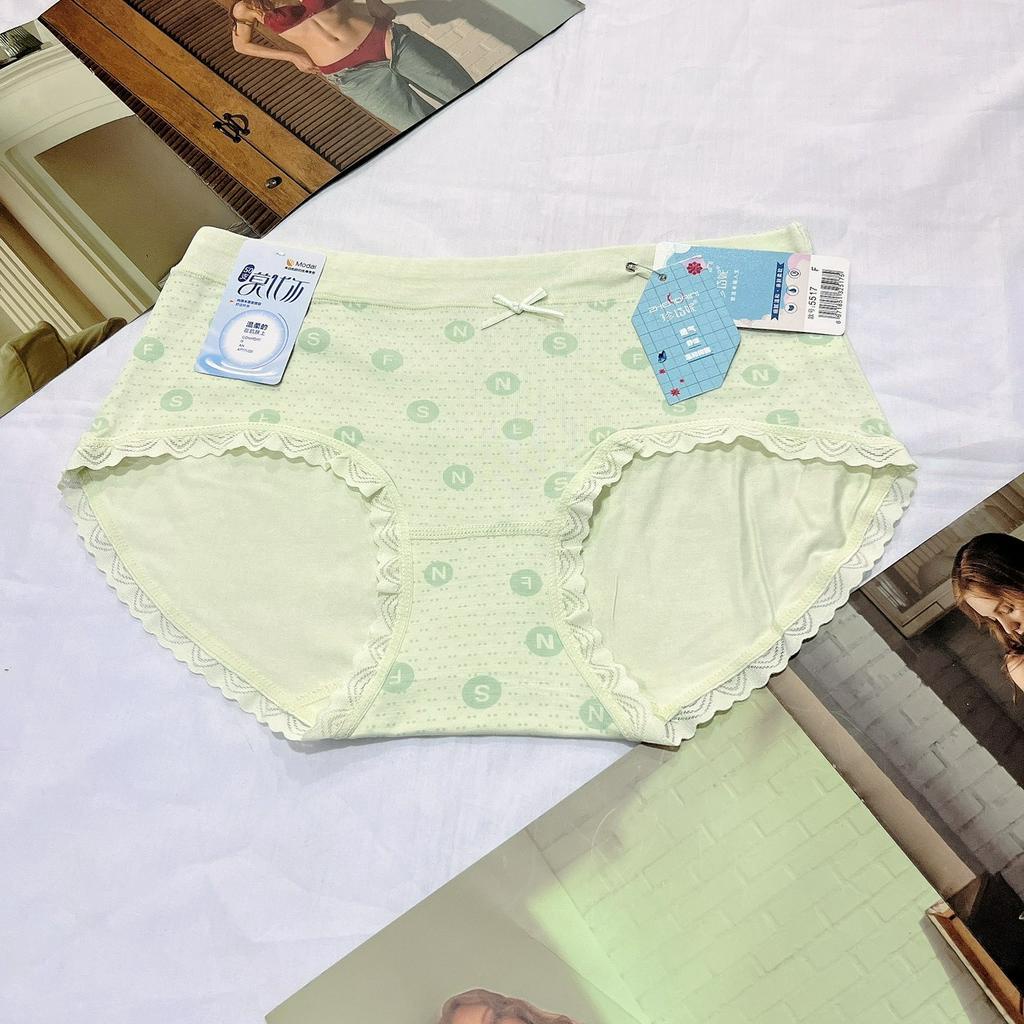 Quần lót nữ cotton viscose cao cấp cạp vừa 5517 mềm mại thấm hút mồ hôi thoáng mát freesize từ 45kg-65kg