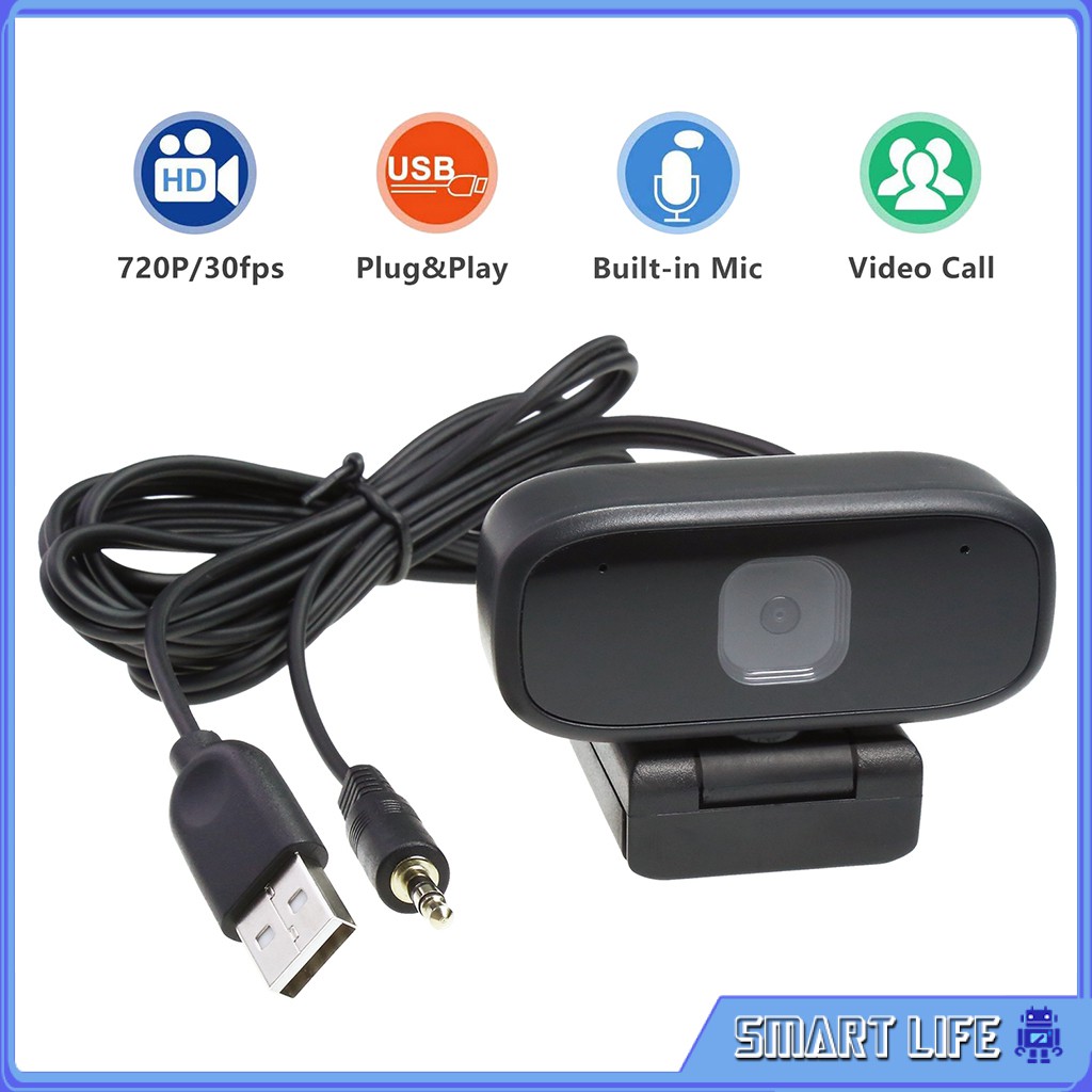 Camera Webcam 720P Kèm Micrô Chất Lượng Cao Cho PC Laptop Máy Tính Bảng Android | BigBuy360 - bigbuy360.vn
